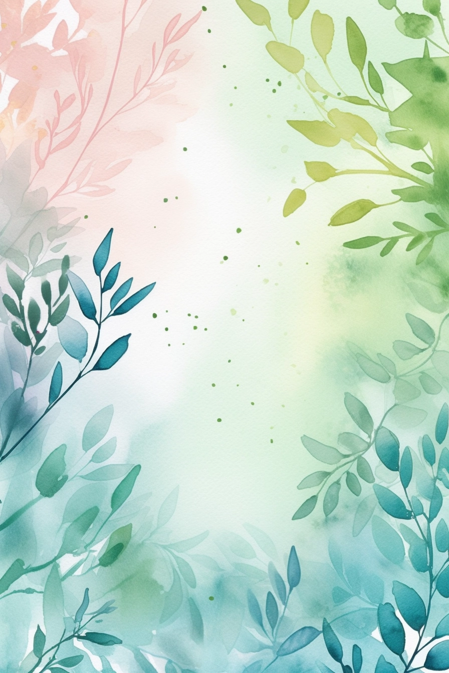 Watercolor Forrest: Branches & Leaves