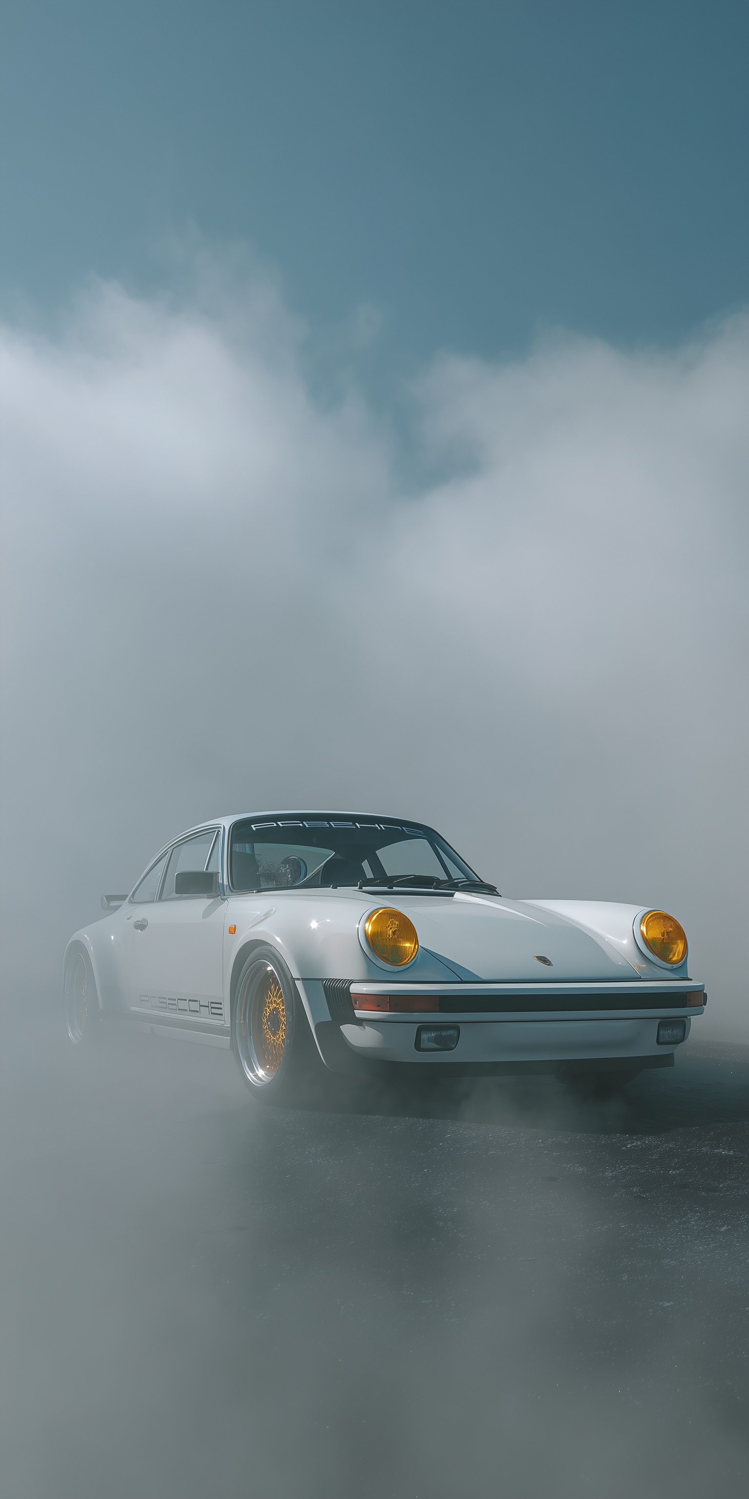 Dreamy Porsche 911 Turbo Restomod in the Clouds