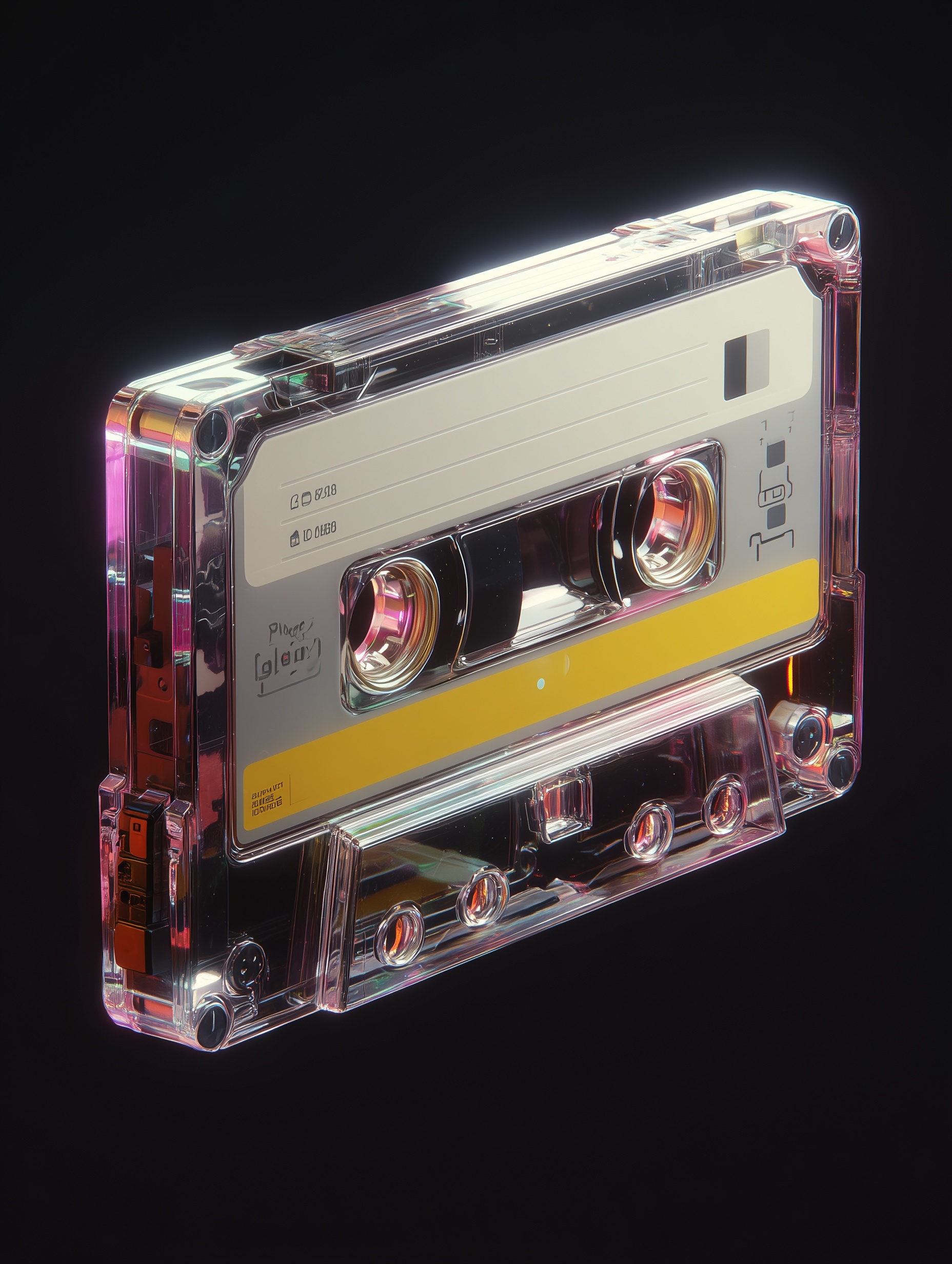 Ultra-Realistic 4K Cassette Tape Render