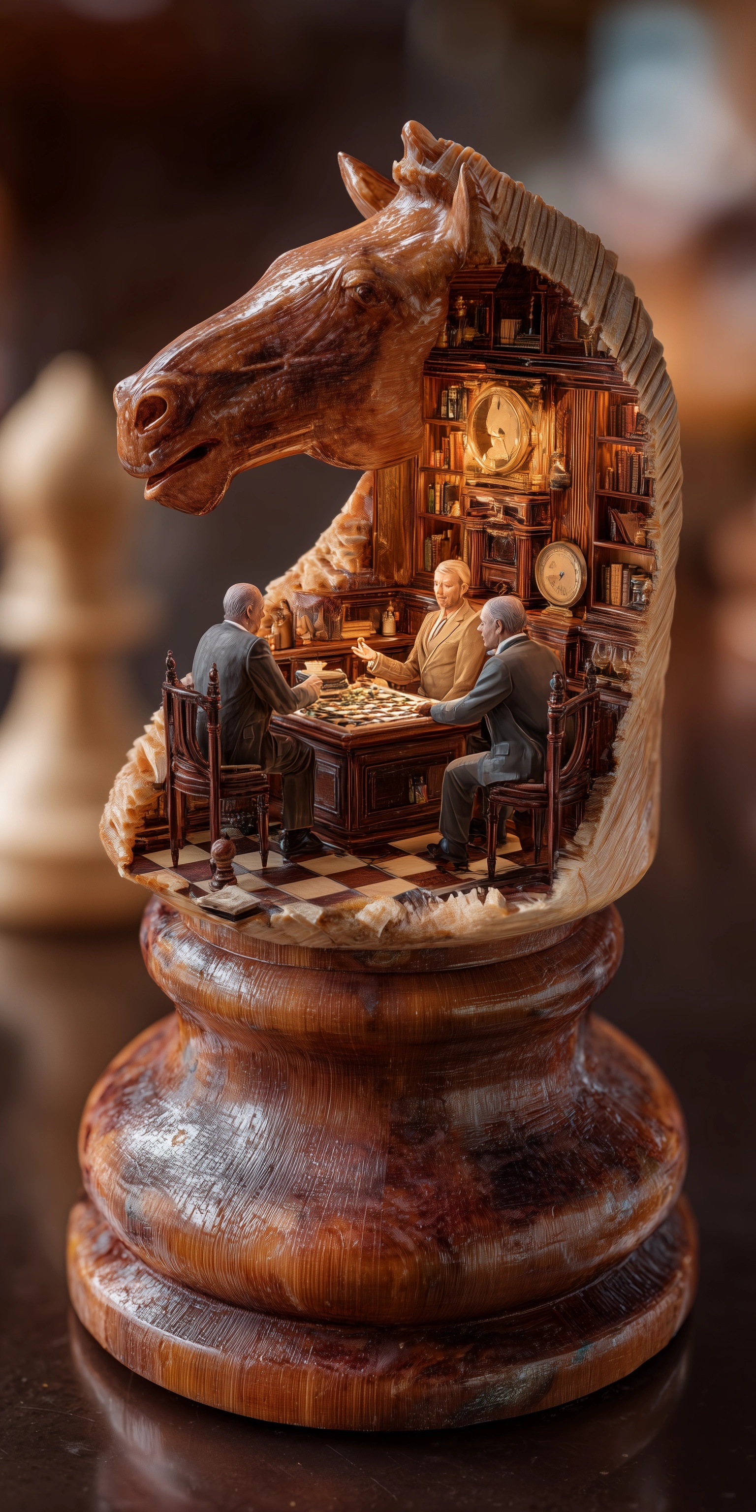  Inside the Knight: A Miniature Chess Battle