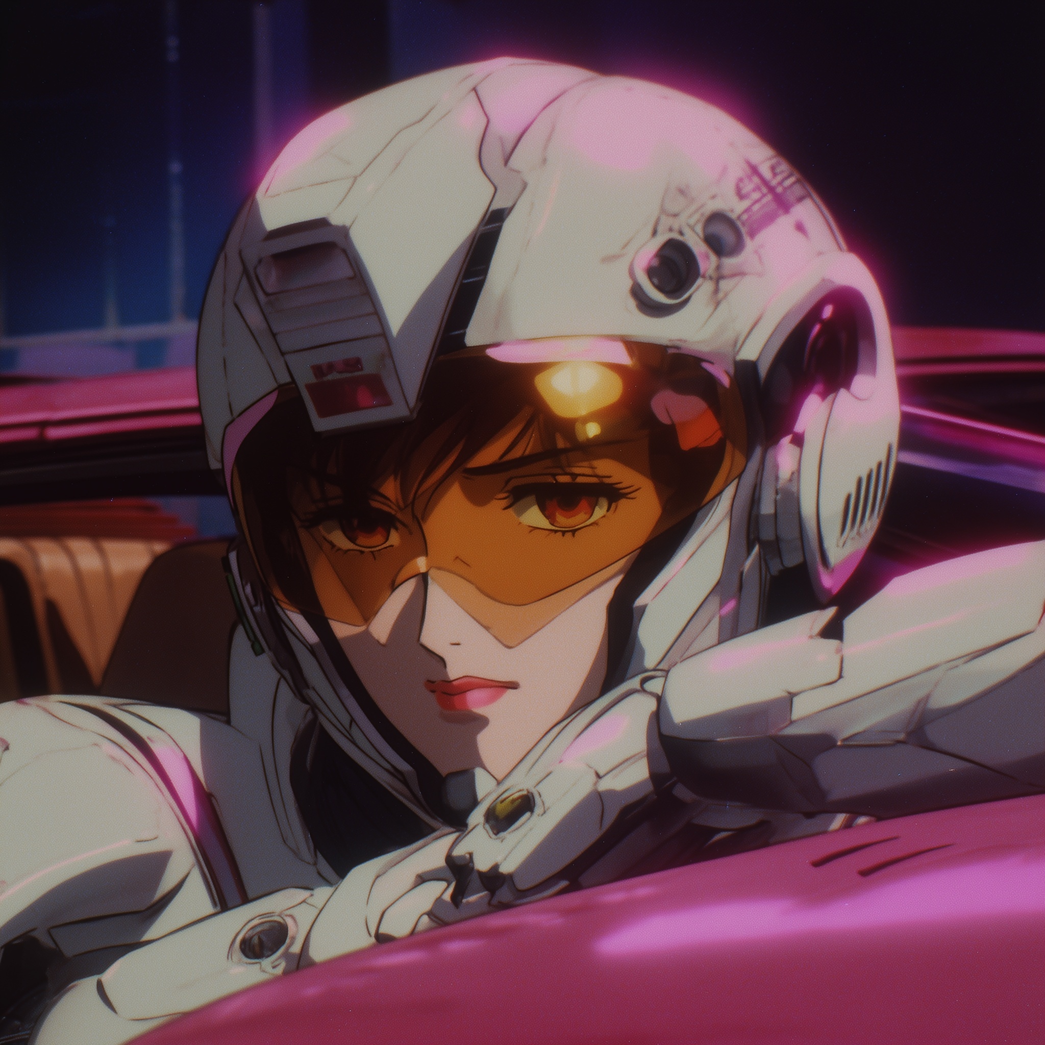 Cyborg Fantasy: Retro Sci-Fi Meets Ferrari Style