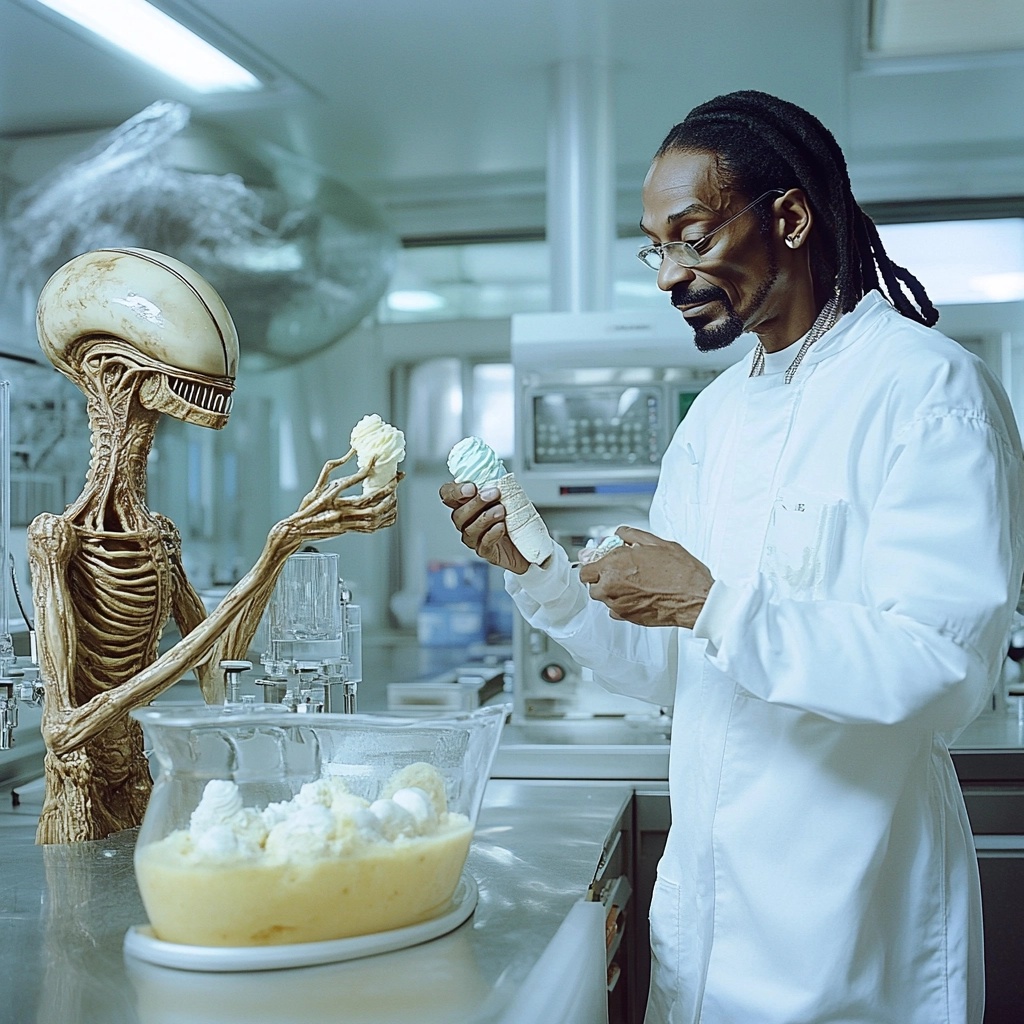 Snoop Dogg's Flavor Lab: Ice Cream with an Alien Twist