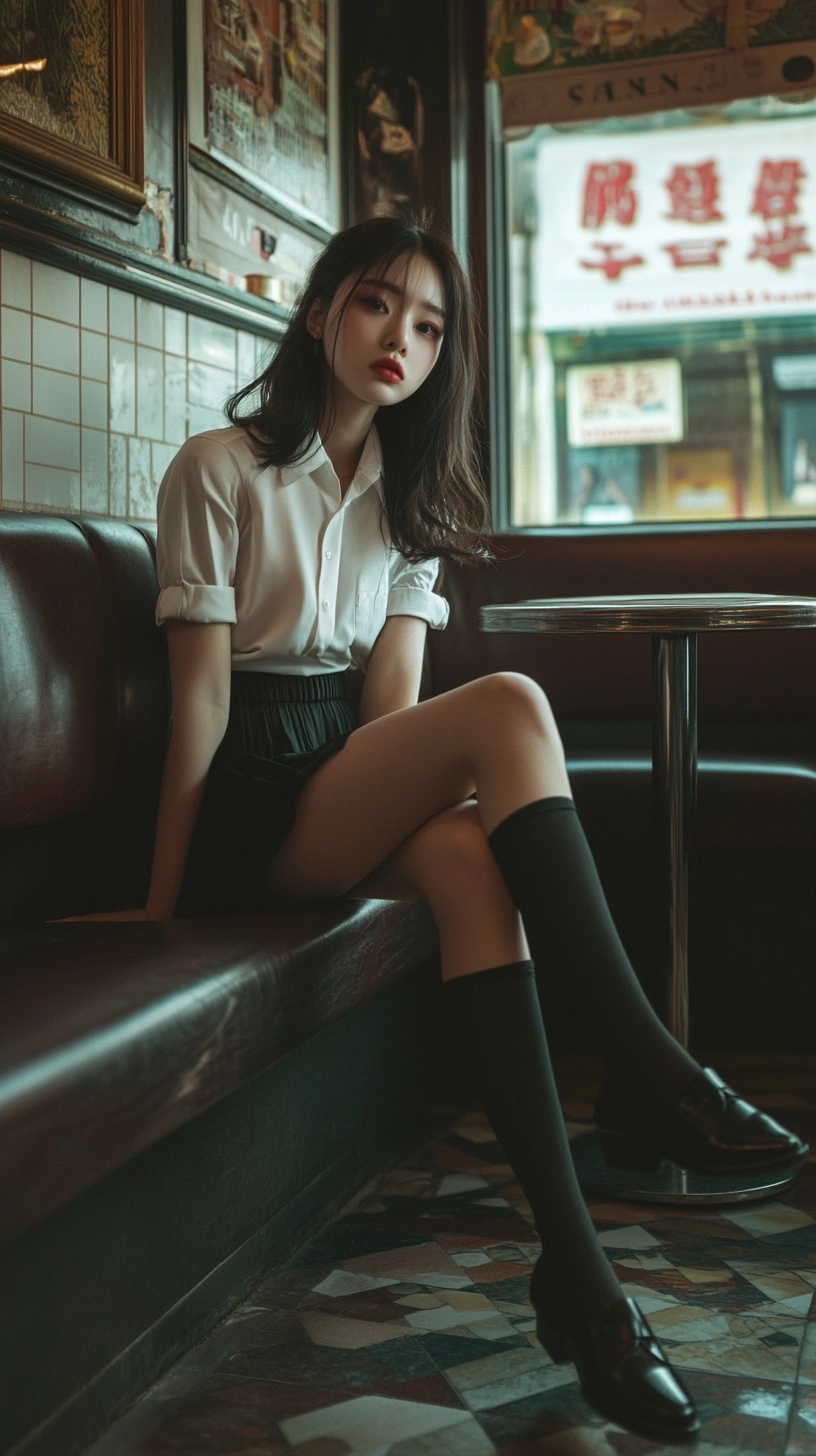 Chic Vibes: Fashion Photography in Café Style