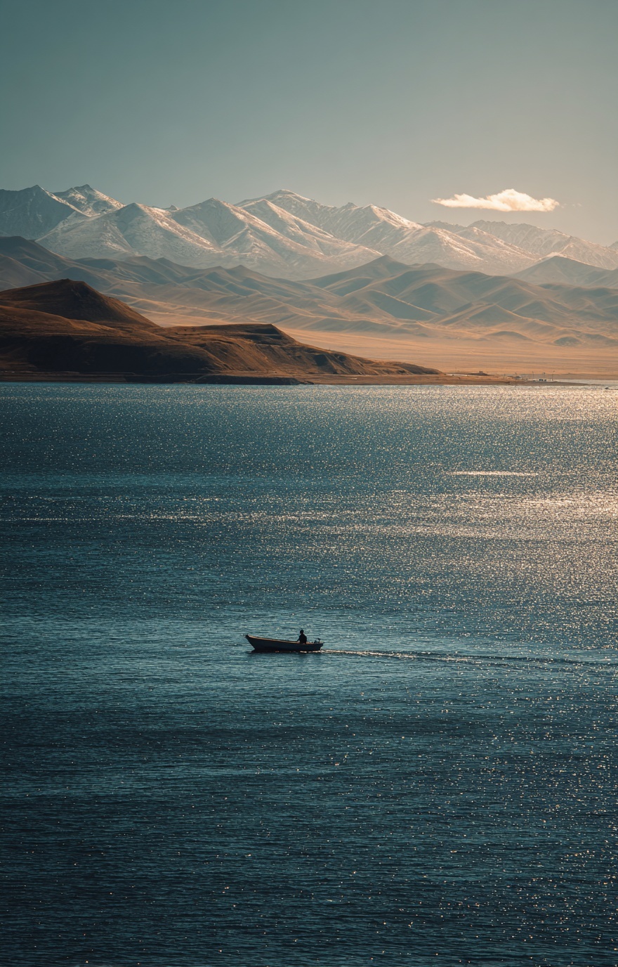 Minimalist Lake Serenity: Capture Real Beauty