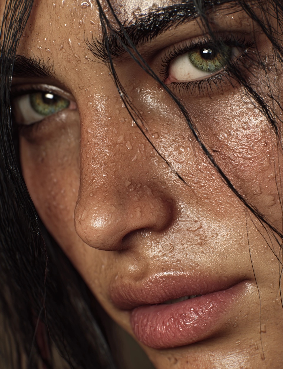 Stunning Arab Beauty: Captivating Close-Up