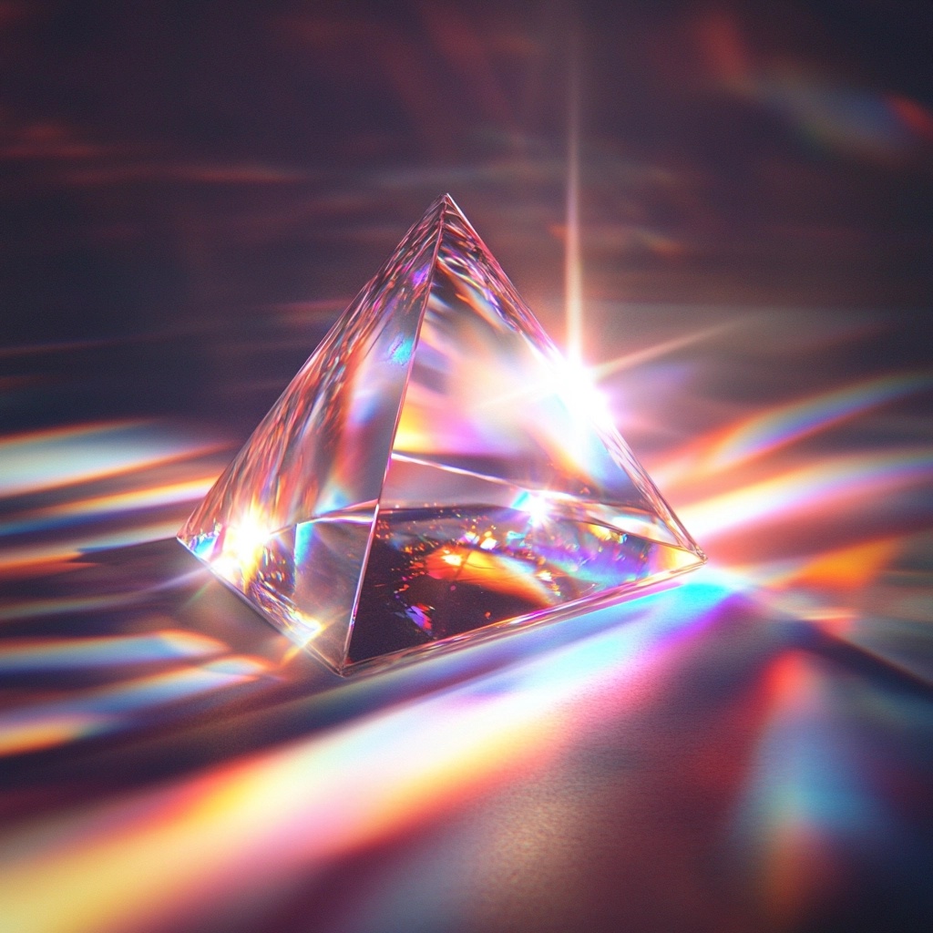 Vibrant Prisms: Stunning 4K Light Display