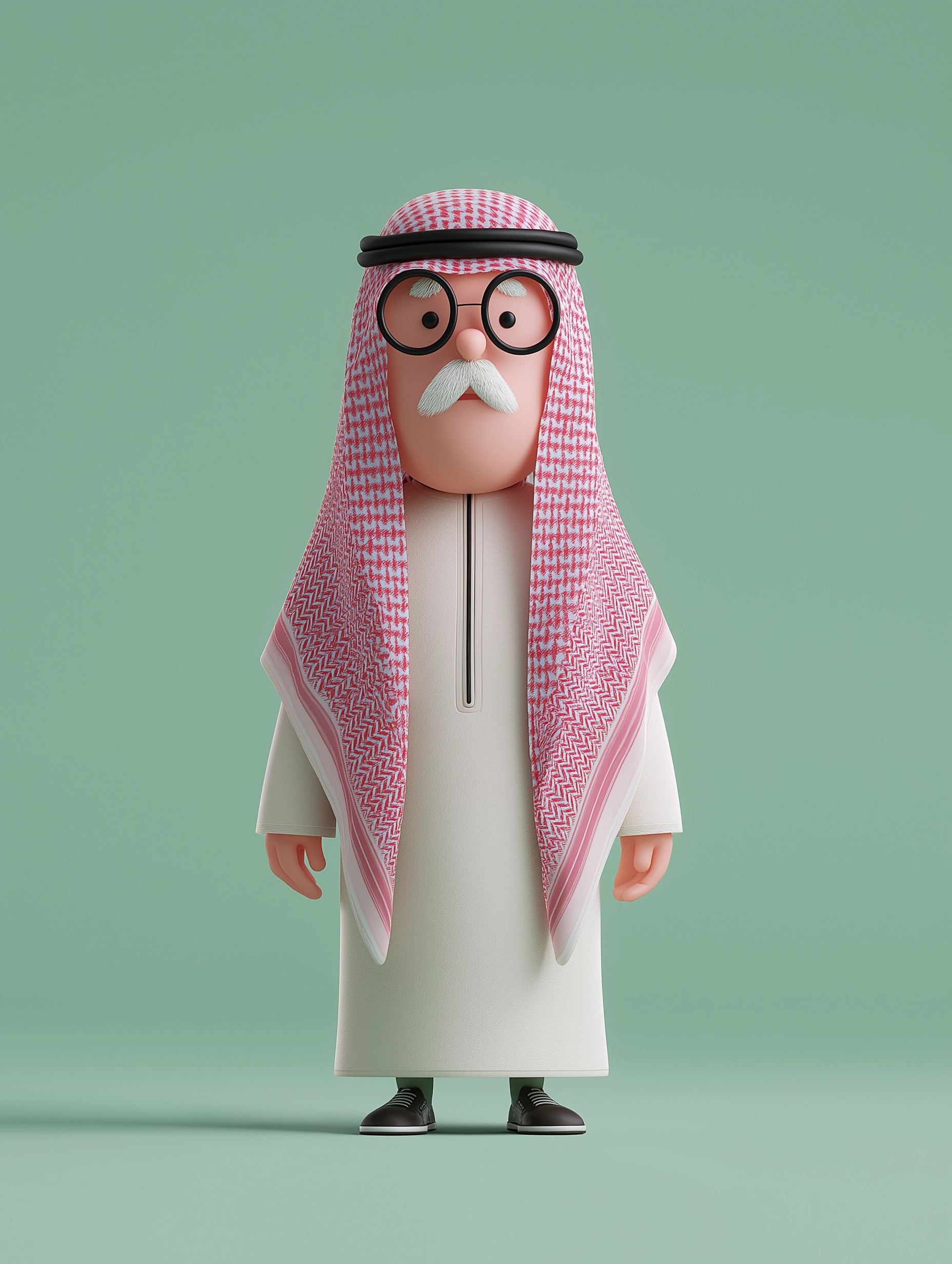 3D Pixar-Style Saudi Character Design Model