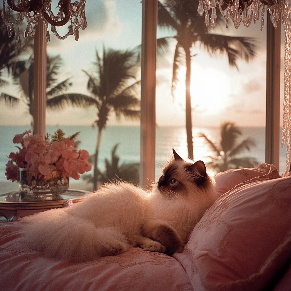 Luxurious Ragdoll Retreat: Miami's Sunrise Splendor