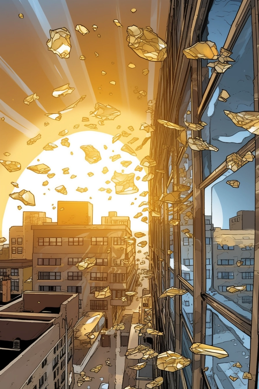 Shimmering Window Art by Tartakovsky & Hanuka