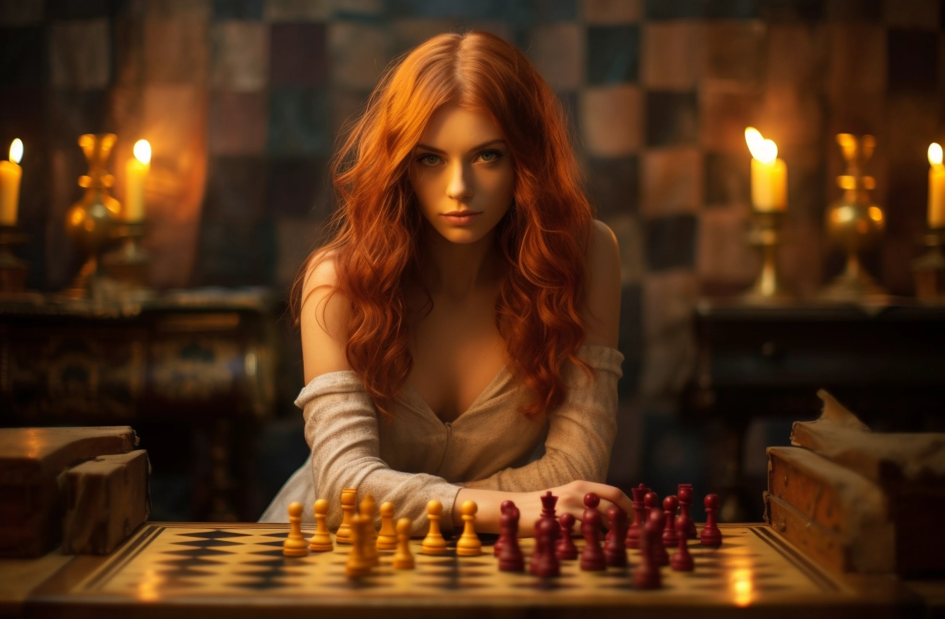 Red-haired Princess Plays Chess