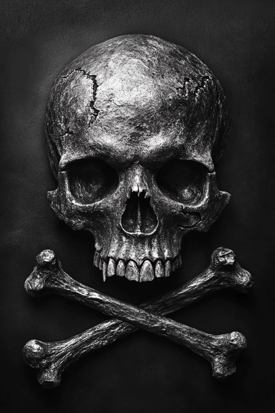 Hyper-Realistic Skull Photography: 8K Dark Art