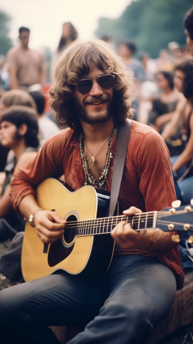 Woodstock 1969: Candid Moments with CCR