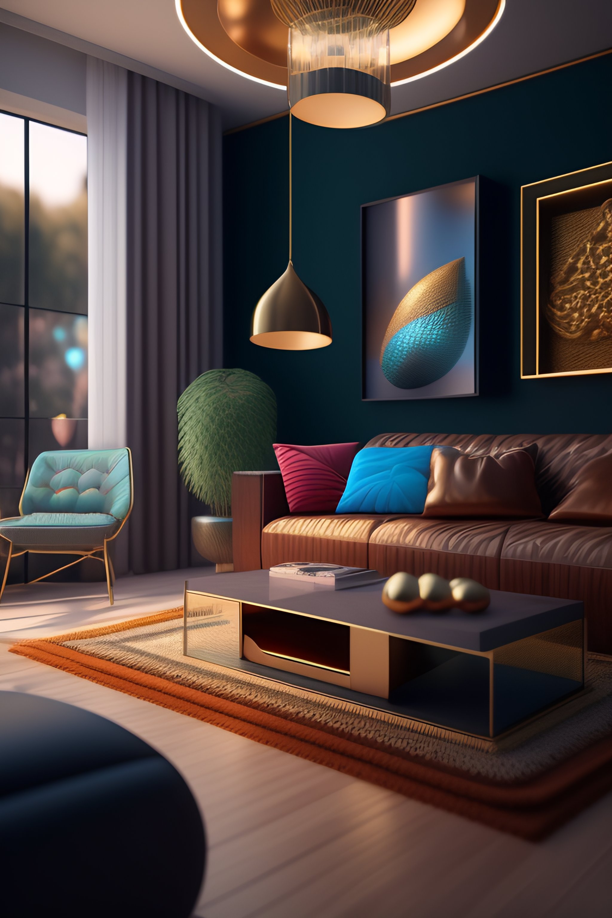 Cozy Isometric Living Room in Pixel Art & Unreal Engine Voxel Render