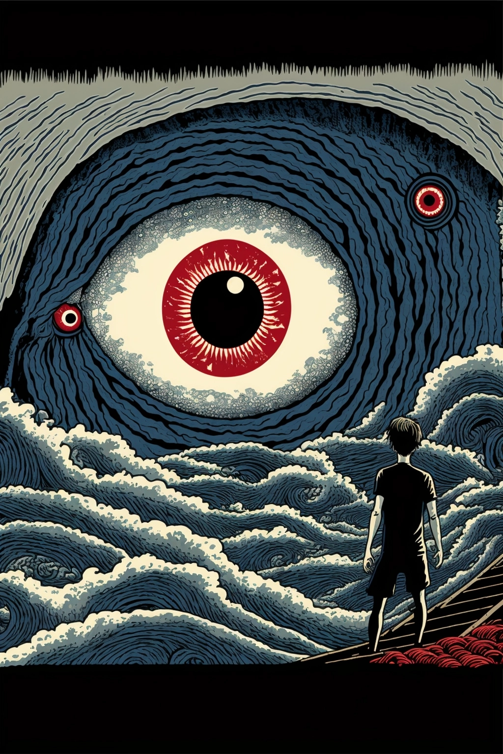 Eternal Cyclop Monster Art by Ito, Donwood & Hokusai