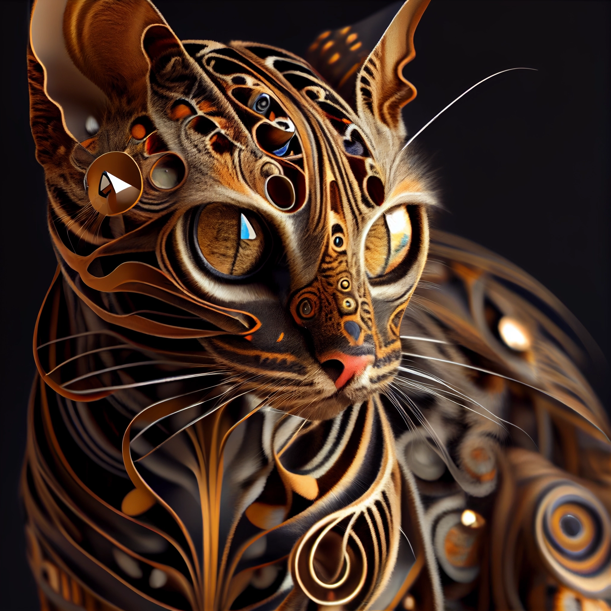 Mechanical Bengal Cat - Lifelike and Playful