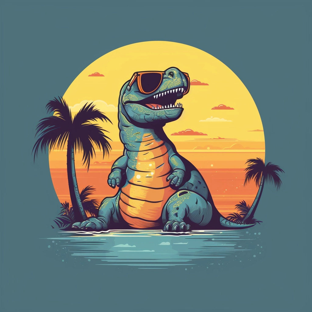 Summer Dino Tee: Patagonia Style Design