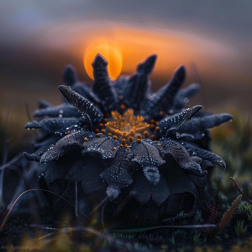 Stunning Nature Art: Puryear & Giger Flower Hybrid