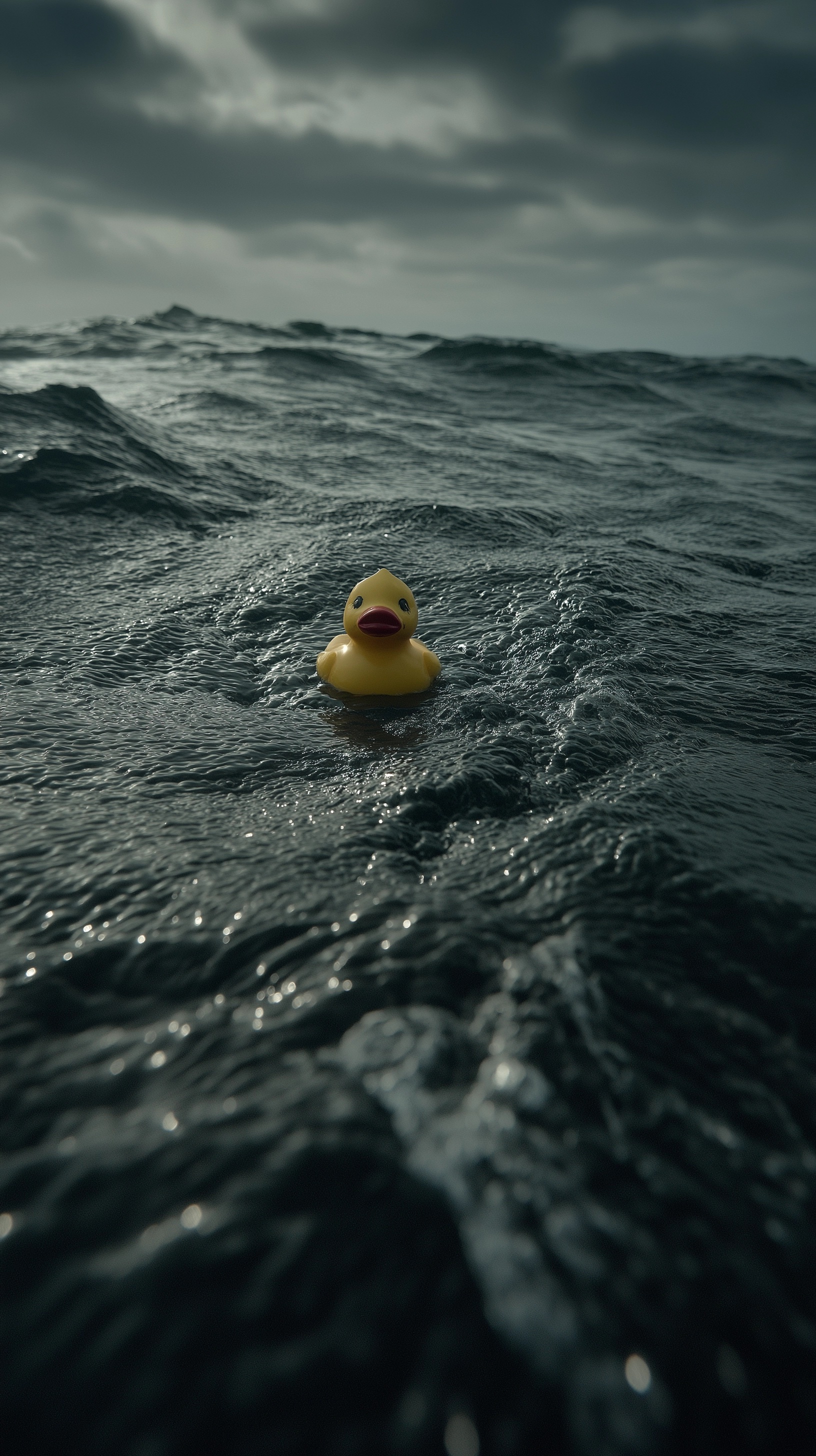 Charming Rubber Duck: Ocean Serenity Captured