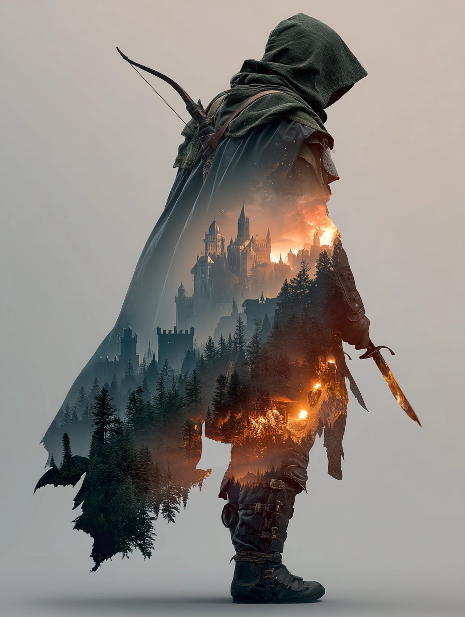 Epic Fantasy Warrior: A Journey Beyond Shadows