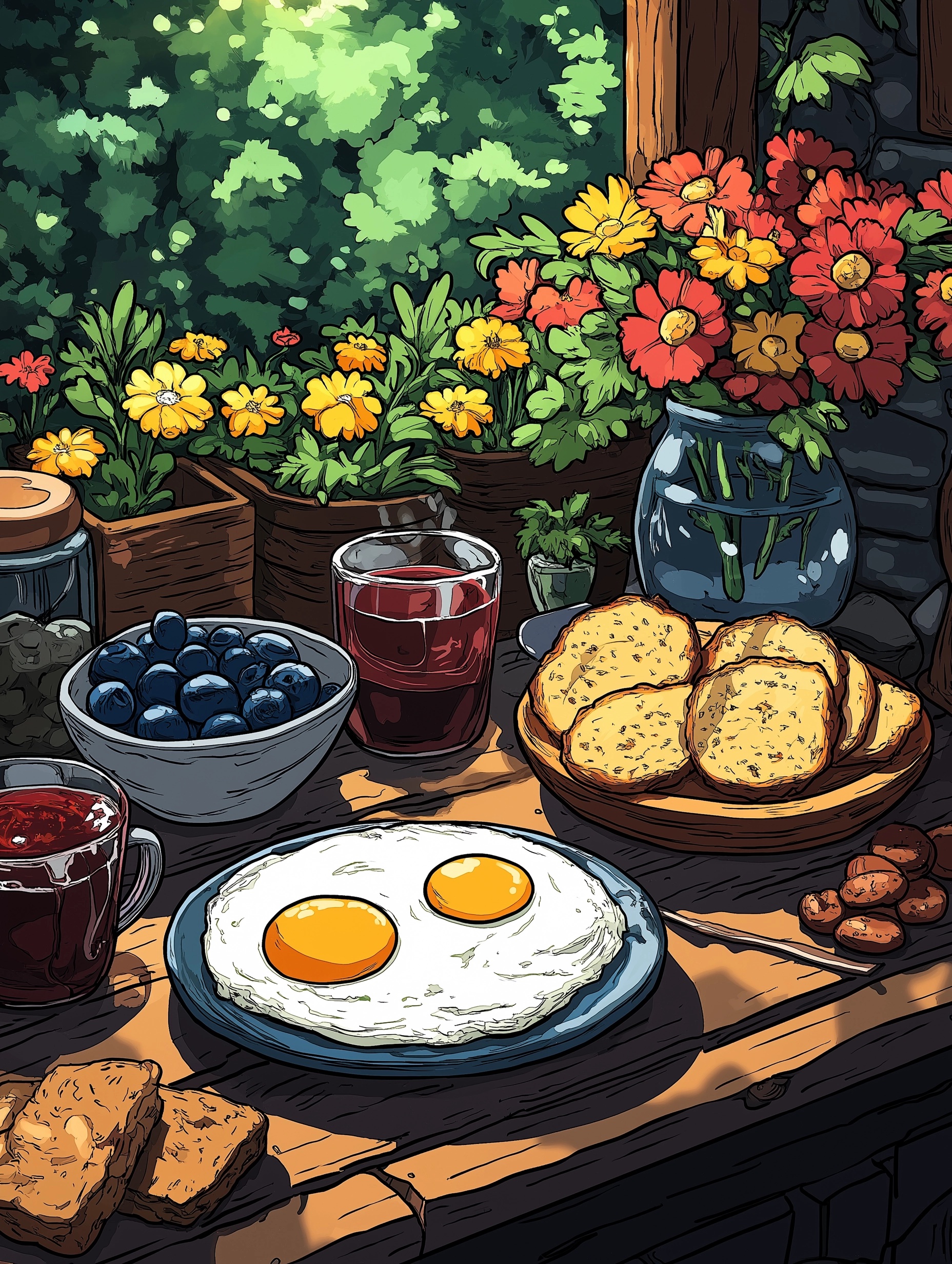 Cozy Breakfast Bliss: Colors of Comfort & Nature