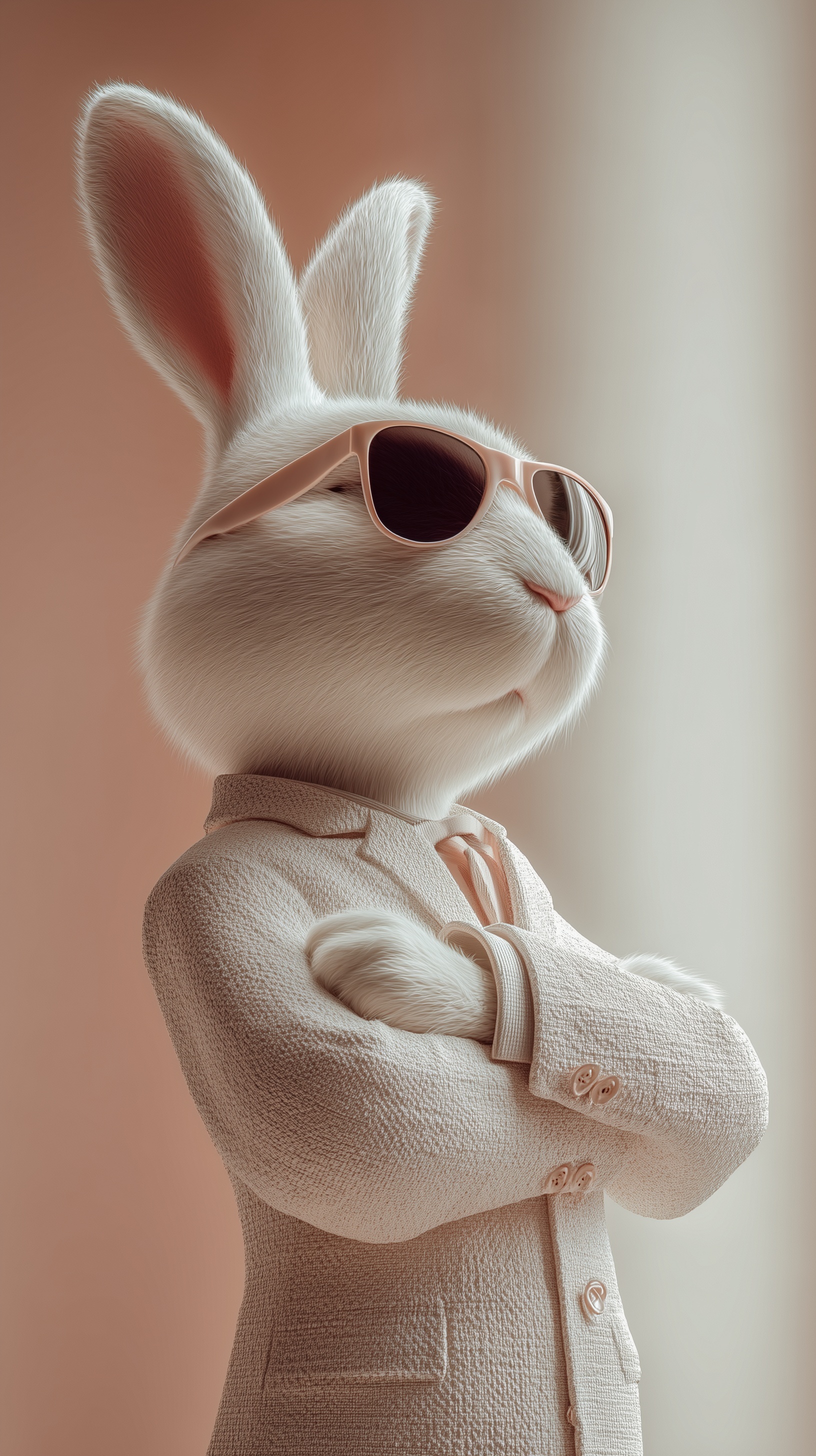 Stylish Easter Bunny: Chic Spring Fashion Shoot