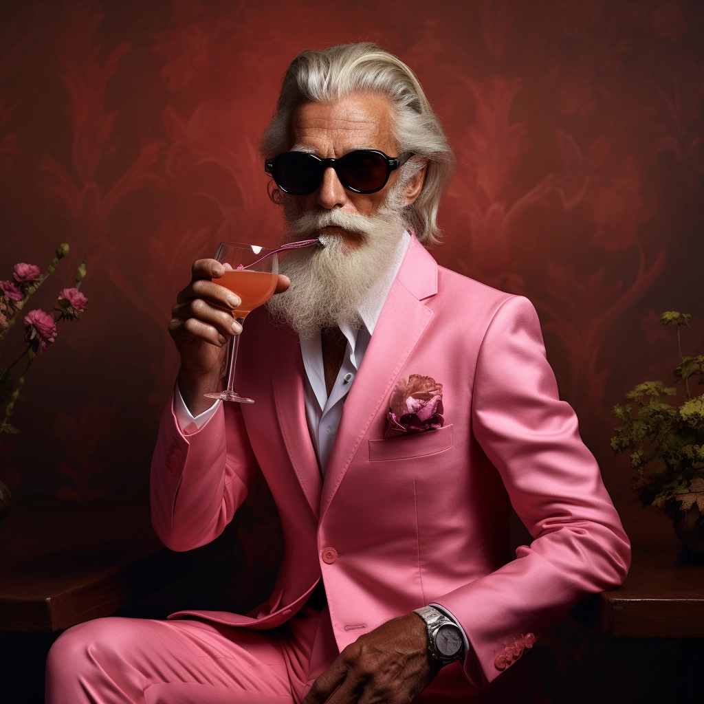 The Pink Suit: Bold Tonalism & Festive Surreal Fashion