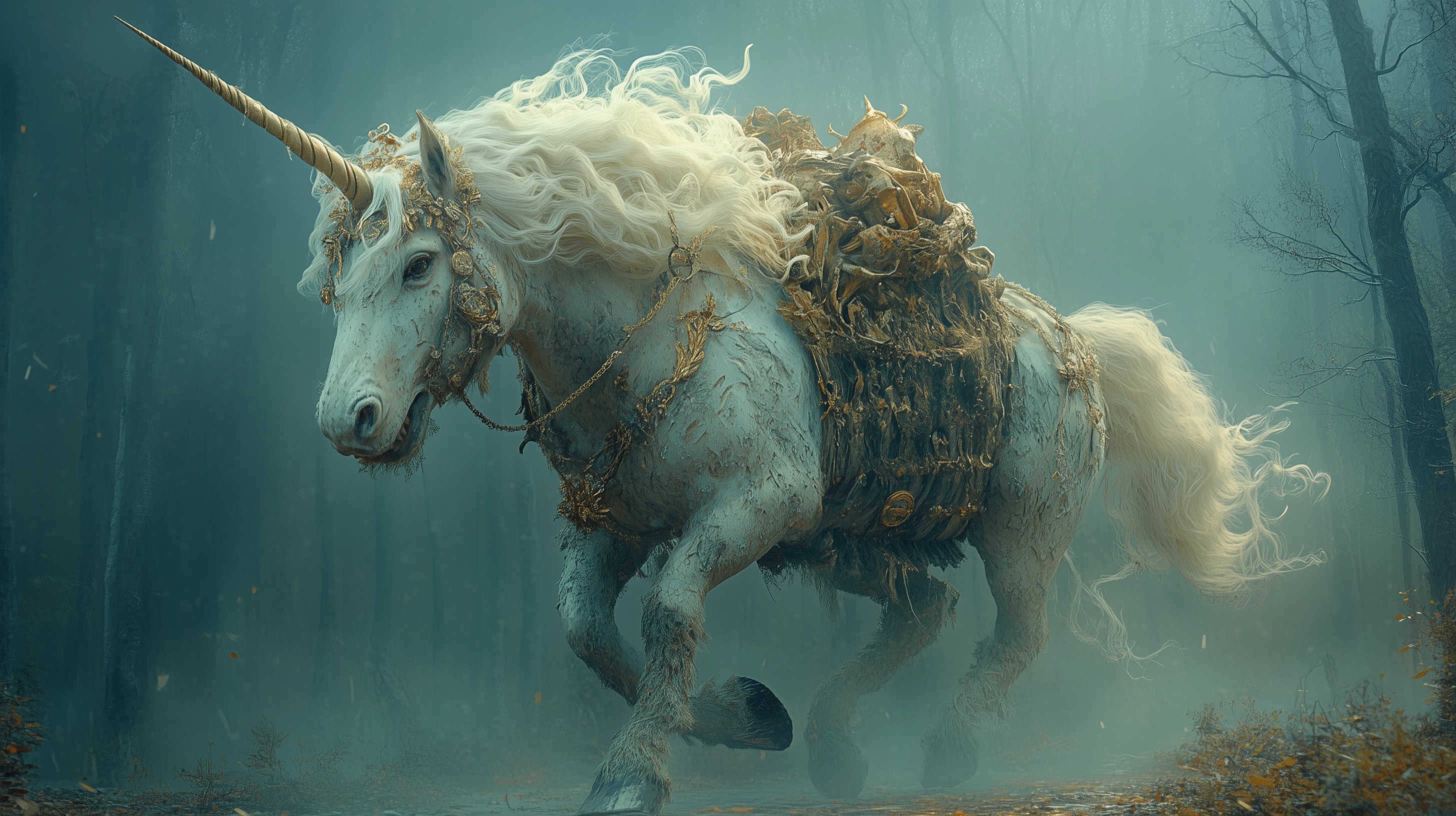 Hyper-Realistic Fantasy Unicorn Artwork in 3D