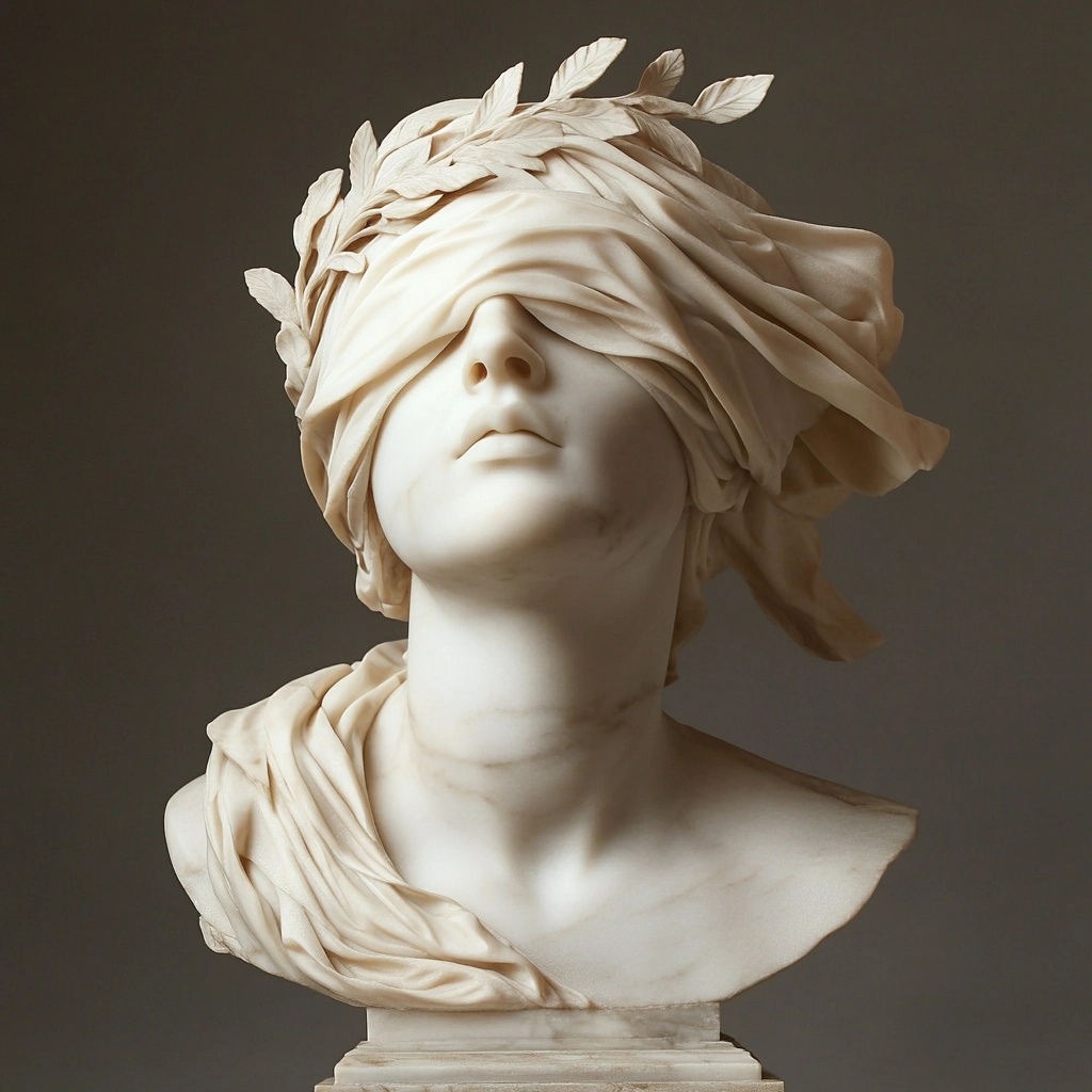 Elegant Greek Marble Sculpture of a Woman