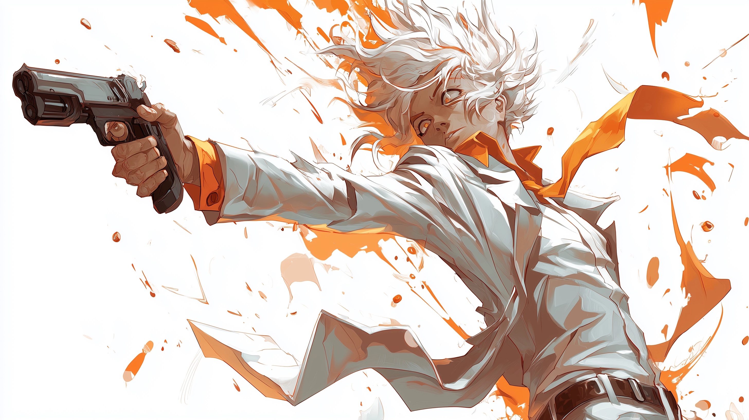 Dynamic Trading Action: High-Def Character Shoot