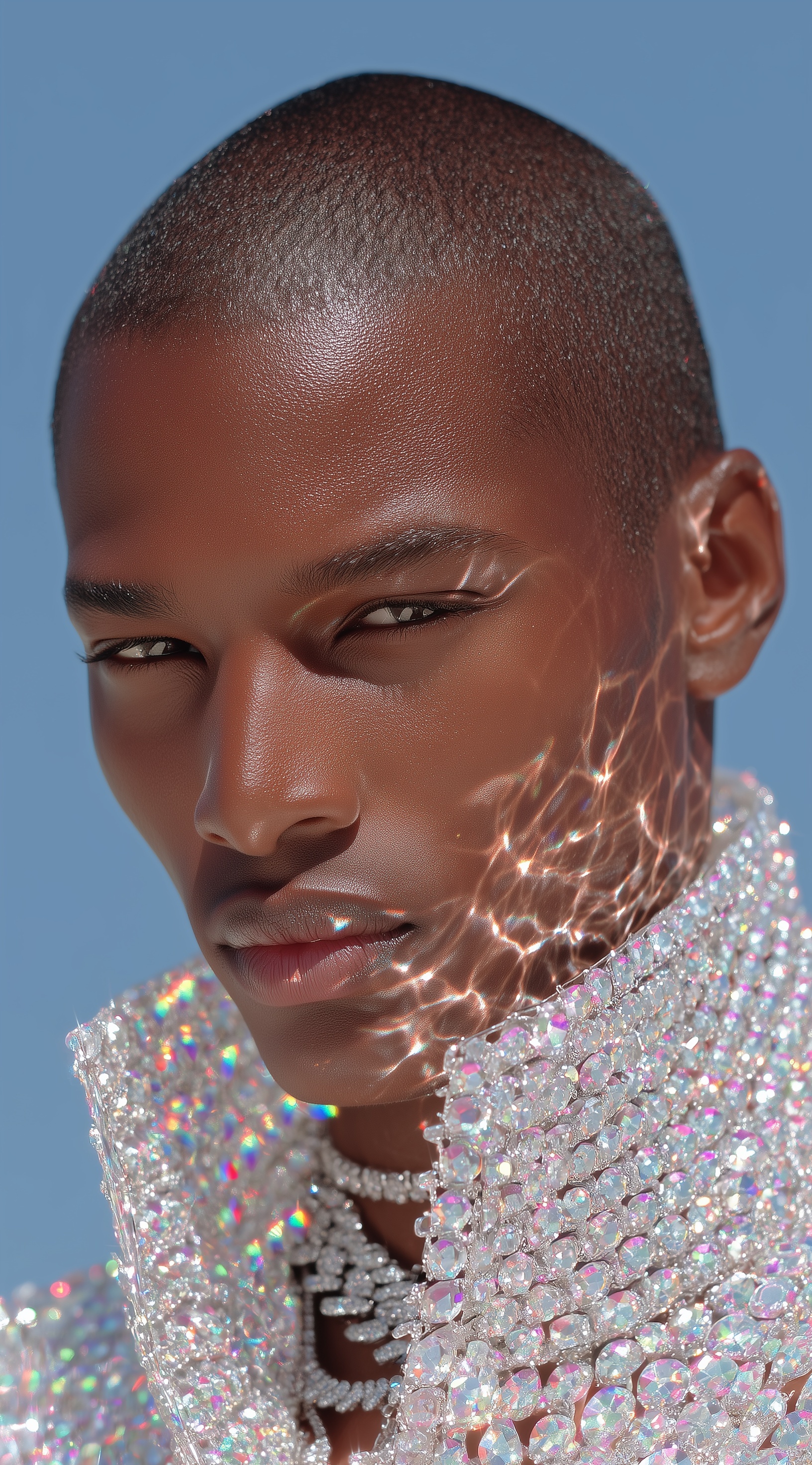 Stunning Crystal Suit at Paris Fashion Week
