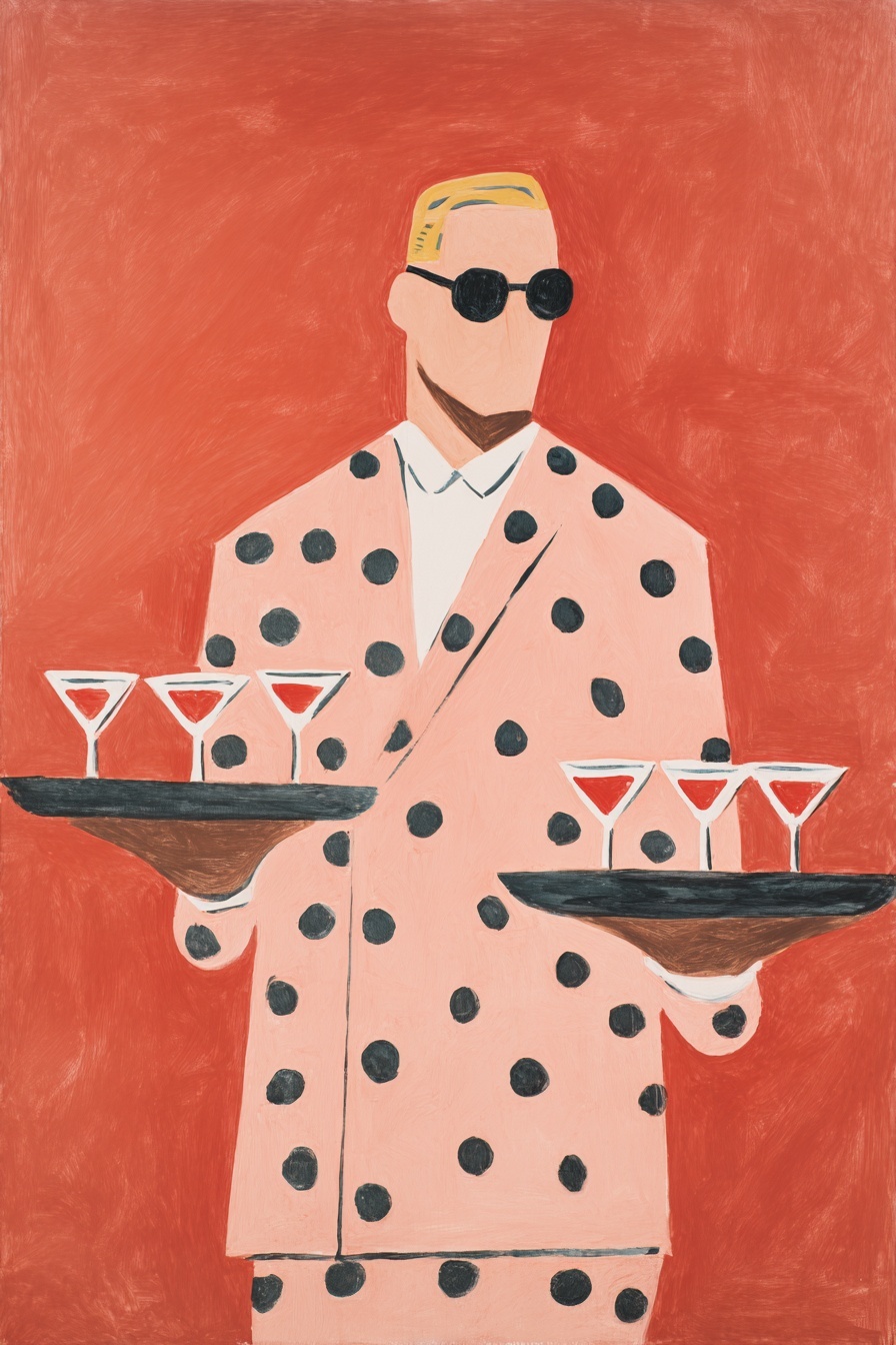 Chic Martini Moments: Bold and Colorful Style