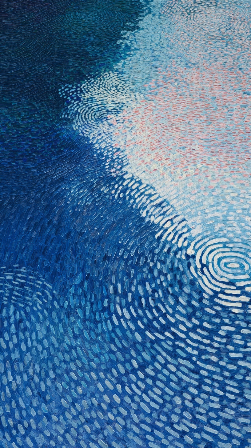 Surreal Watercolor Fantasy: Hockney-Inspired Bliss