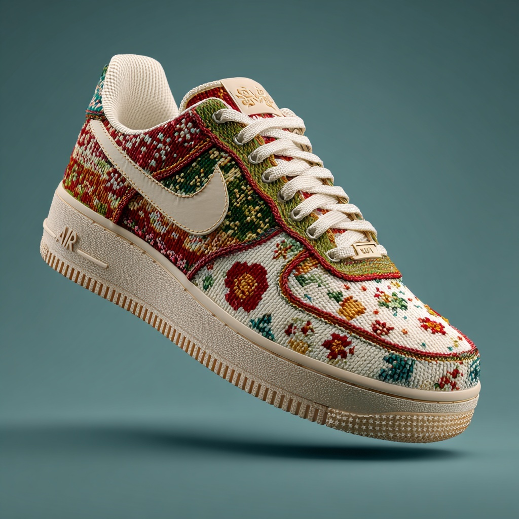 Custom Christmas Sweater Air Force One Shoes