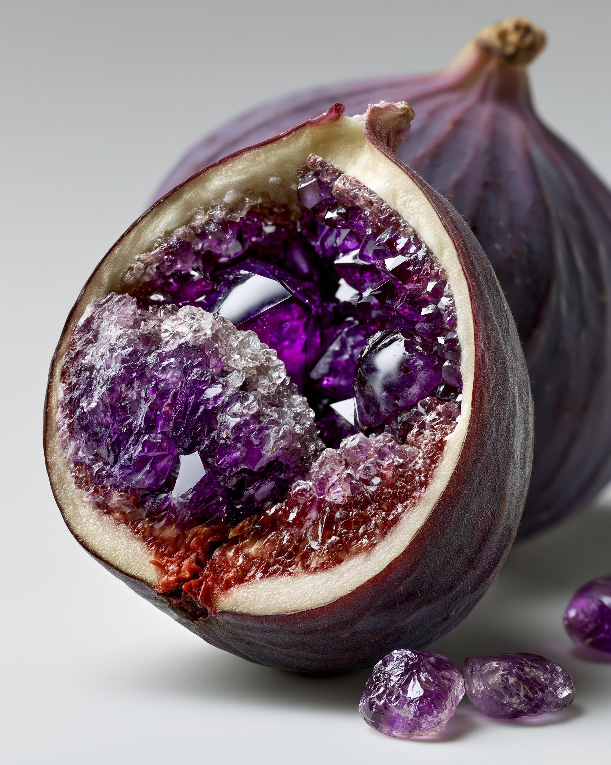 Gemstone-Filled Figs: Nature's Artistry Unveiled