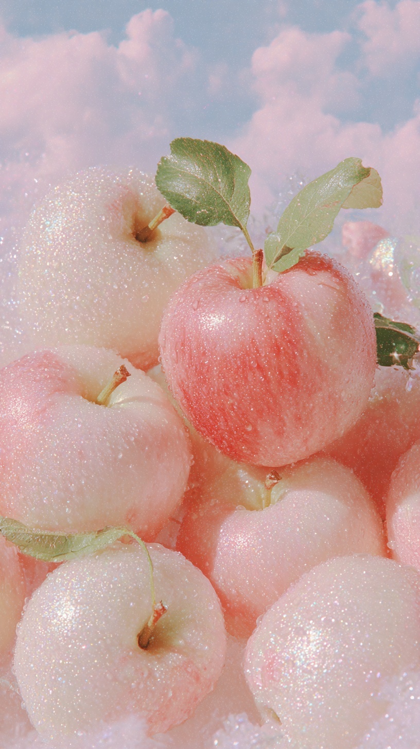 Indulge in Dreamy, Glossy Apples - Fresh Delights!