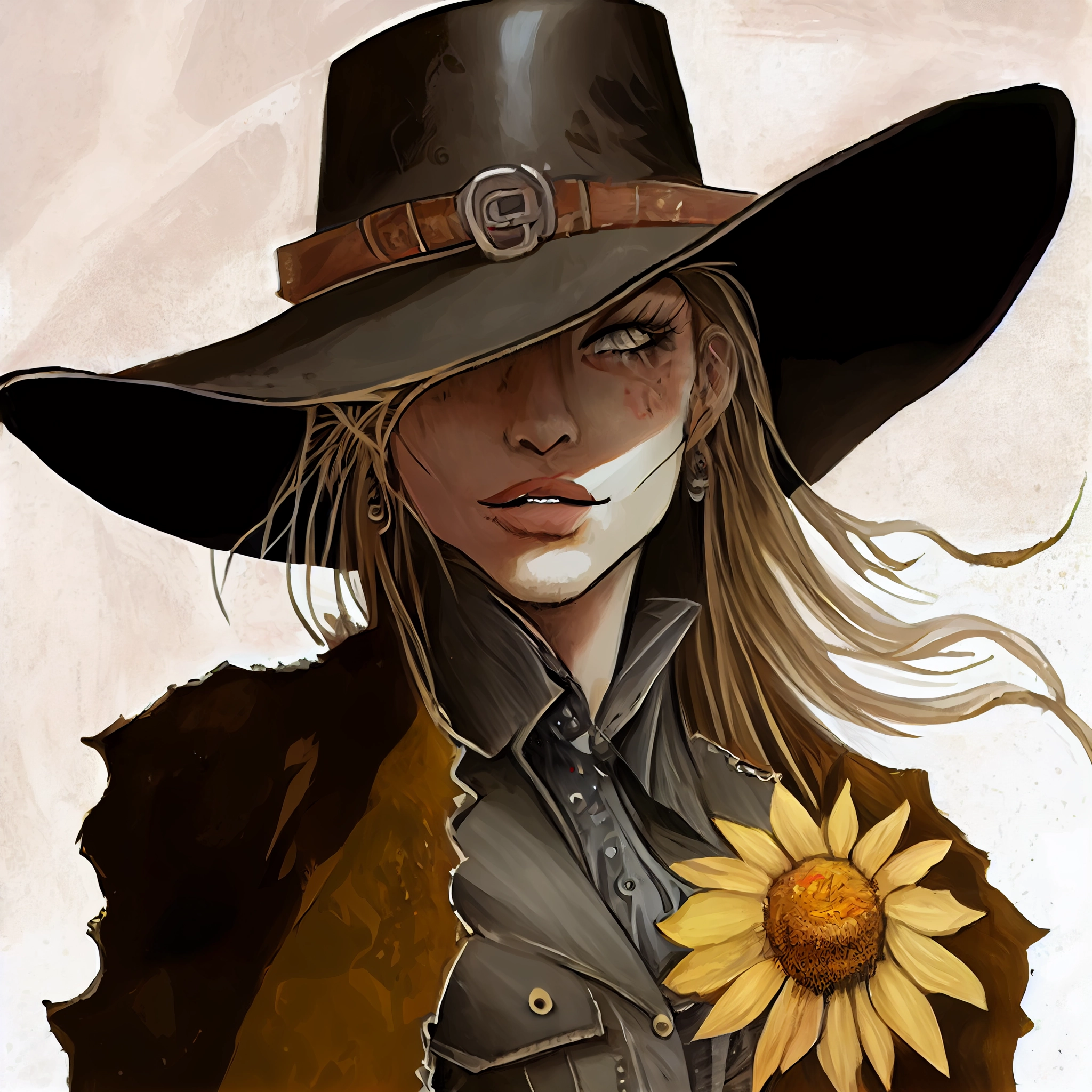 Cowgirl Vampire: Wild West Fantasy Art