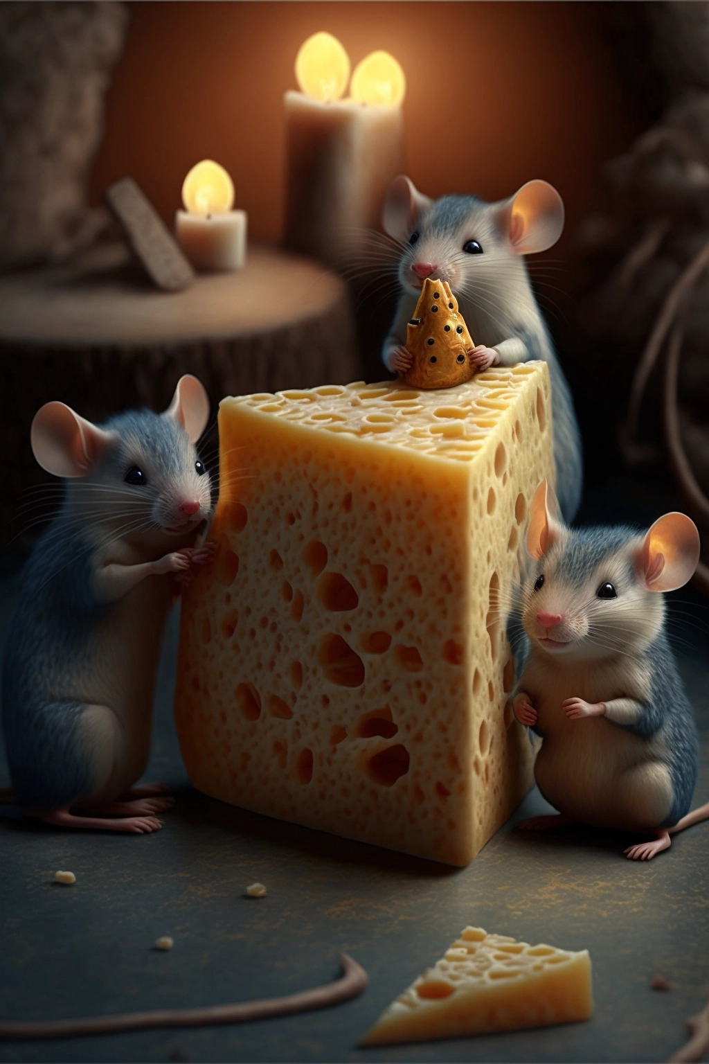 Indulge in Gourmet Cheese for Petite Mice