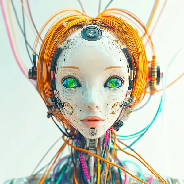 Iridescent Female Cyborg: The Future of Robotics