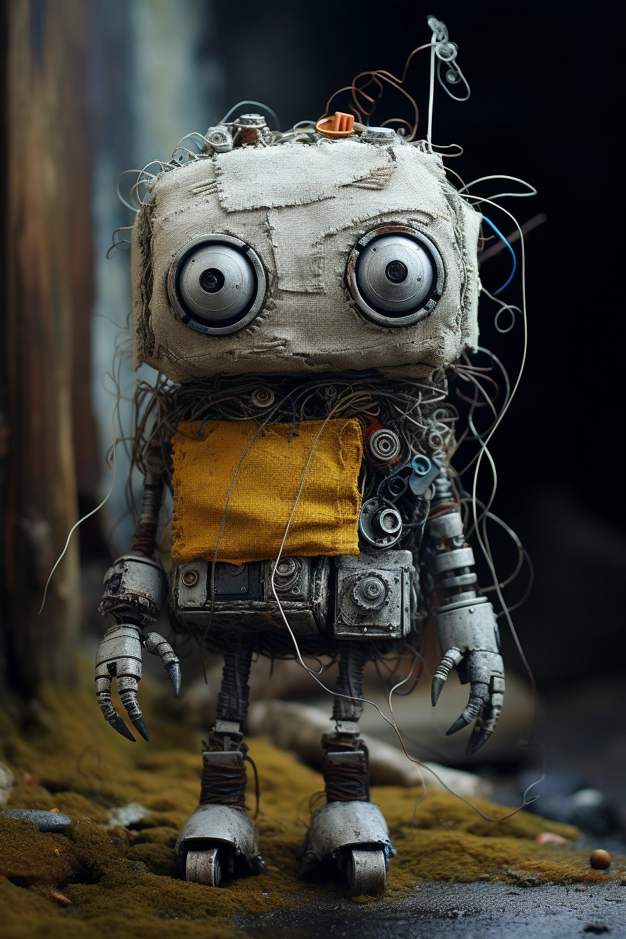 Whimsical Sci-Fi Fantasy: Woolen & Wire Robot