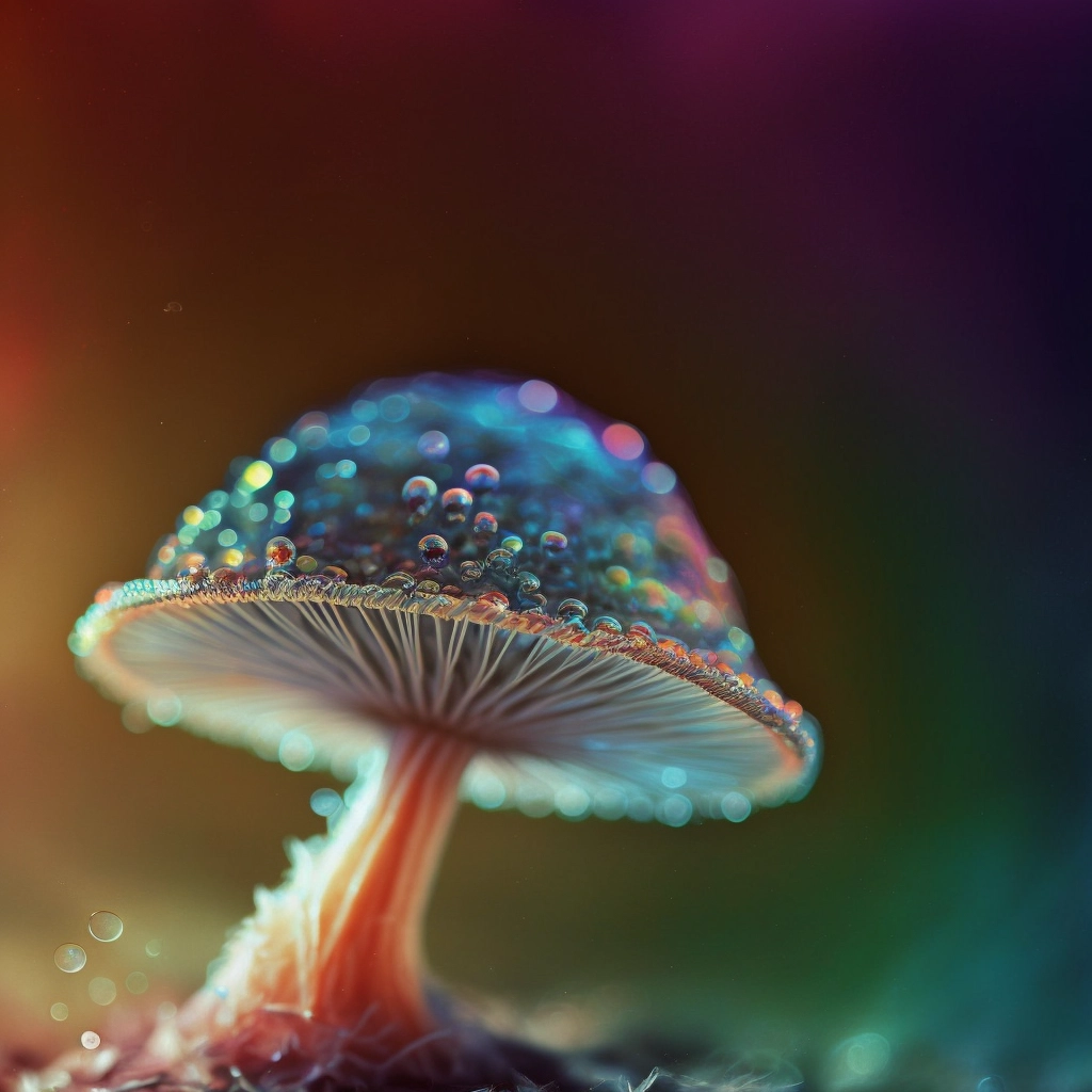 Stunning Macro Shots of Iridescent Mushrooms