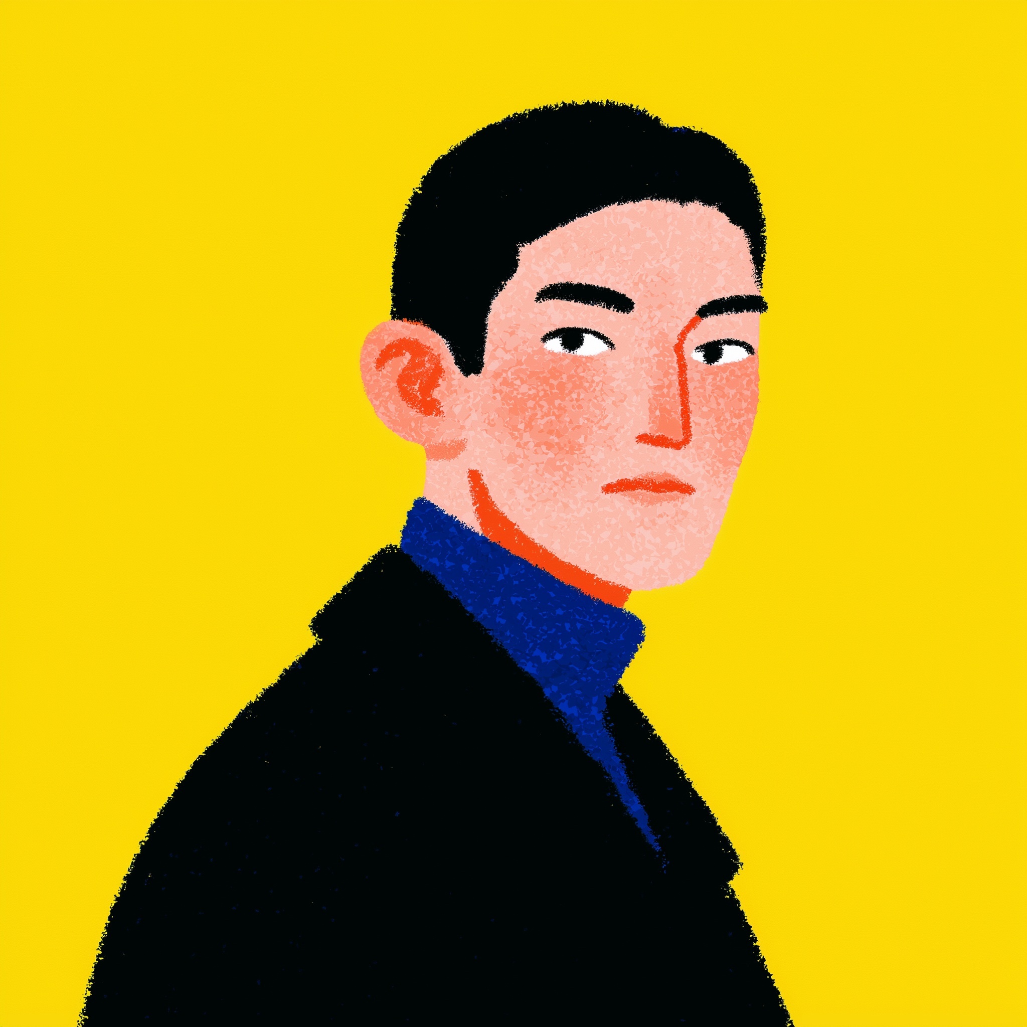 세련된 스타일의 한국인 남성 모델