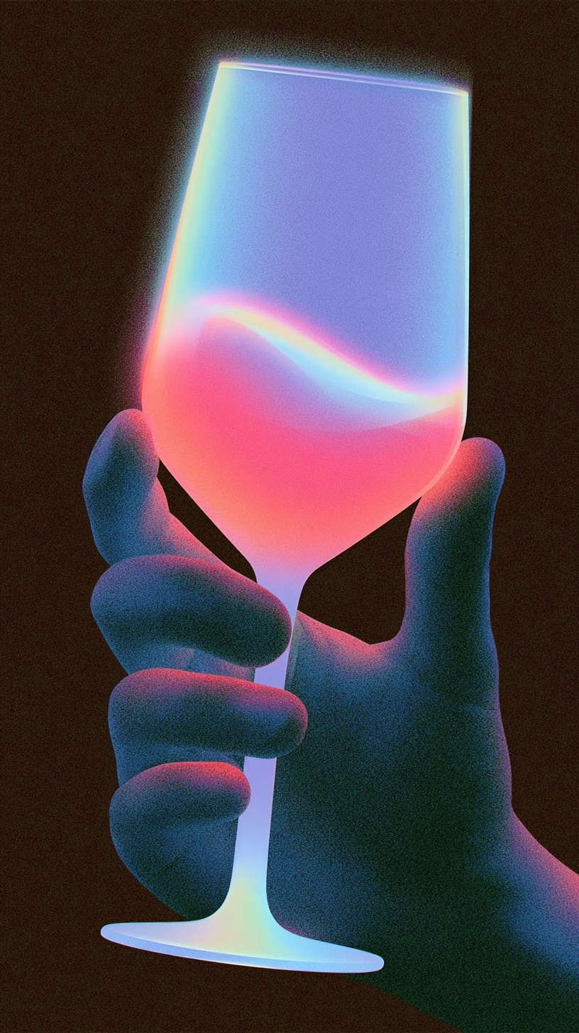 Elegant Wine Glass Animation for Sophisticated Settings