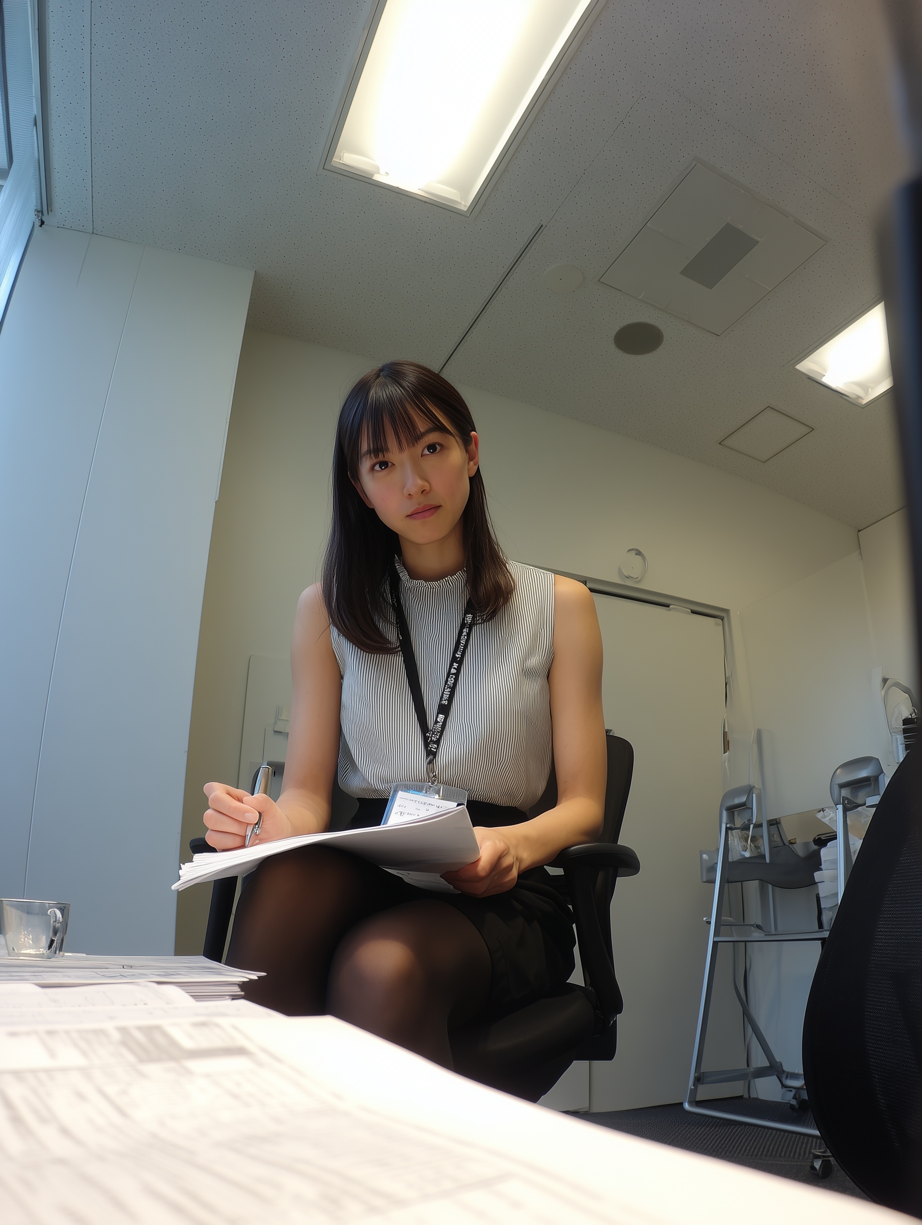 Focused and Professional: A Japanese Meeting Moment