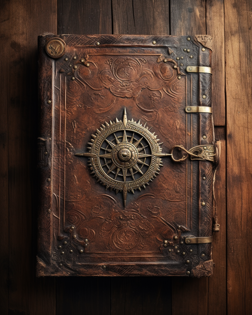 Nautical-Inspired Ancient Book Cover | Product Photography