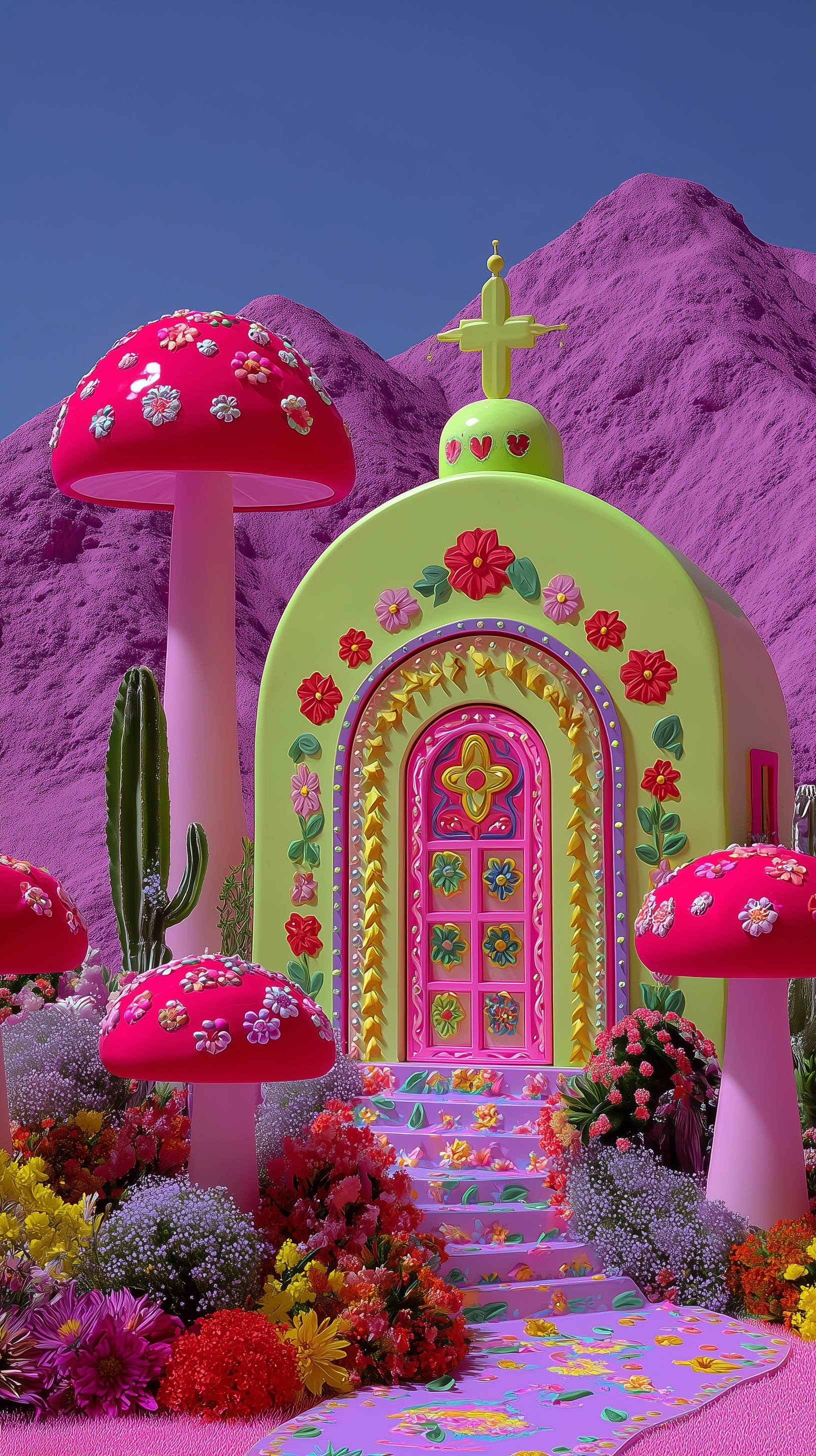 Tribal Village: Surreal Retro Futurism Unveiled