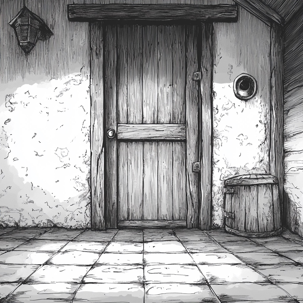 Explore Manga-Style Rooms with Unique Front Doors