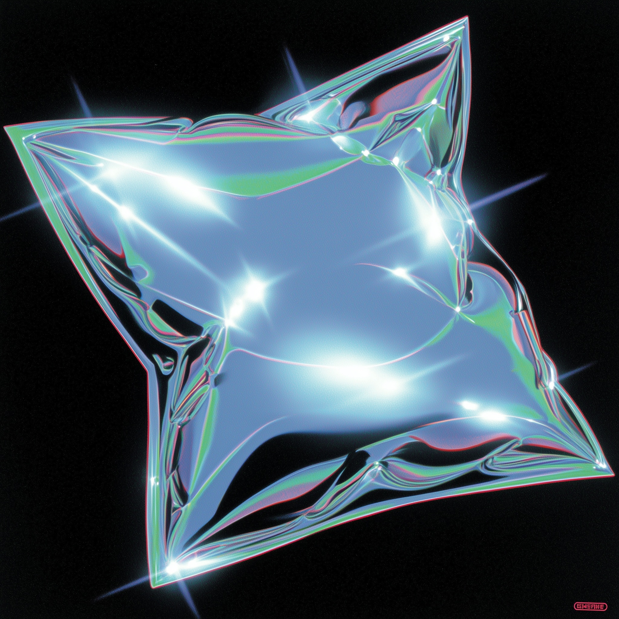 Futuristic Chrome Package: Hyperreal Sci-Fi Design