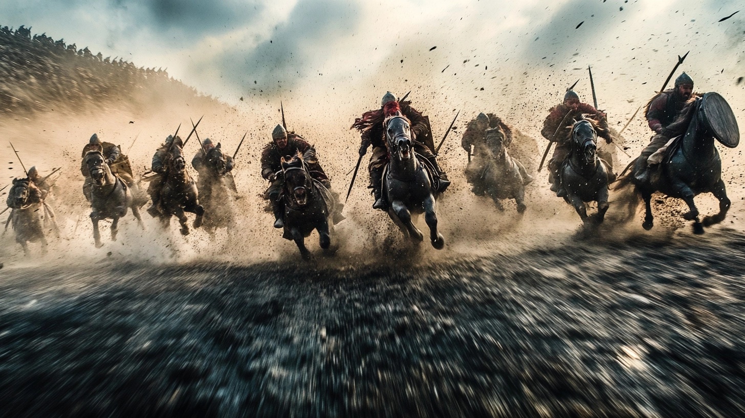 Epic Mongol Charge: A Battle in Motion