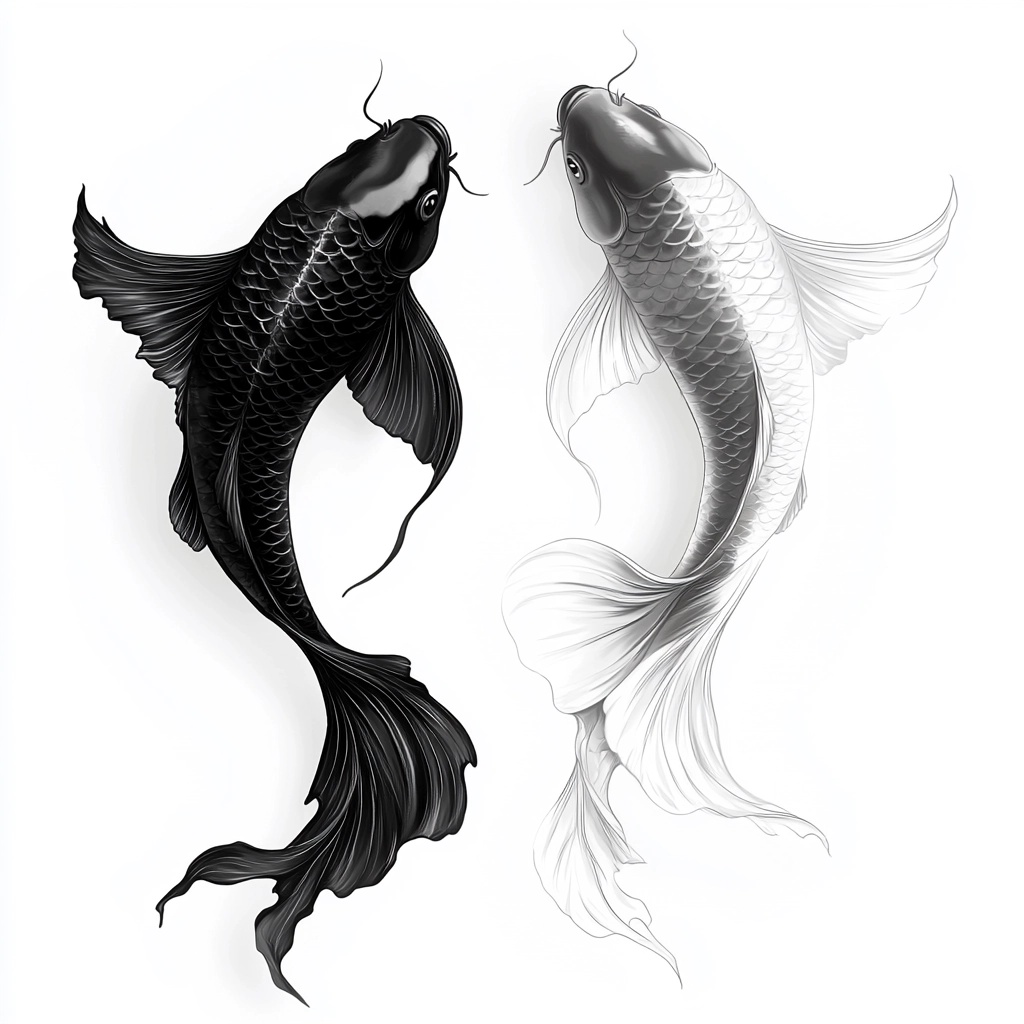 Yin & Yang Butterfly Koi: Harmony in Motion