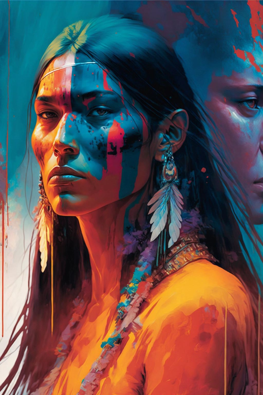 Outcast Art: Tribal, Glitch & Vibrant